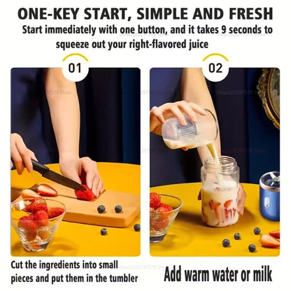 Portable Juicer Cup 400ML Fruit Blender